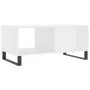 Mesa de centro madera contrachapada blanco brillo 90x50x40 cm de vidaXL, Mesas de centro - Ref: Foro24-829238, Precio: 69,90 ...