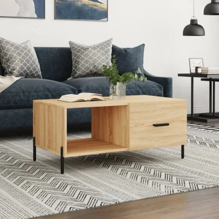 Couchtisch aus Sonoma-Eichensperrholz, 90 x 50 x 40 cm von vidaXL, Couchtisch - Ref: Foro24-829223, Preis: 48,56 €, Rabatt: %