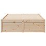 Estructura de cama sin colchón madera maciza de pino 120x190 cm