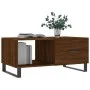 Mesa de centro madera contrachapada roble marrón 90x50x40 cm de vidaXL, Mesas de centro - Ref: Foro24-829243, Precio: 50,63 €...