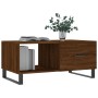 Mesa de centro madera contrachapada roble marrón 90x50x40 cm de vidaXL, Mesas de centro - Ref: Foro24-829243, Precio: 51,05 €...