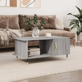 Mesa de centro madera contrachapada gris Sonoma 90x50x40 cm de vidaXL, Mesas de centro - Ref: Foro24-829474, Precio: 46,90 €,...