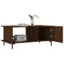 Mesa de centro madera contrachapada roble marrón 90x50x40 cm de vidaXL, Mesas de centro - Ref: Foro24-829499, Precio: 49,57 €...