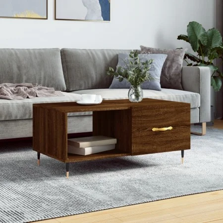Couchtisch aus braunem Eichensperrholz, 90 x 50 x 40 cm von vidaXL, Couchtisch - Ref: Foro24-829195, Preis: 47,47 €, Rabatt: %