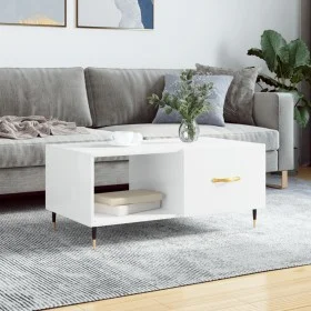 Couchtisch aus glänzend weißem Sperrholz, 90 x 50 x 40 cm von vidaXL, Couchtisch - Ref: Foro24-829190, Preis: 50,03 €, Rabatt: %