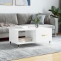 Glossy white plywood coffee table 90x50x40 cm by vidaXL, Coffee table - Ref: Foro24-829190, Price: 50,49 €, Discount: %