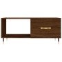 Mesa de centro madera contrachapada roble marrón 90x50x40 cm de vidaXL, Mesas de centro - Ref: Foro24-829195, Precio: 47,84 €