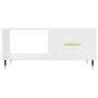 Couchtisch aus glänzend weißem Sperrholz, 90 x 50 x 40 cm von vidaXL, Couchtisch - Ref: Foro24-829190, Preis: 50,03 €, Rabatt: %