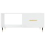 Glossy white plywood coffee table 90x50x40 cm by vidaXL, Coffee table - Ref: Foro24-829190, Price: 50,49 €, Discount: %