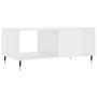 Glossy white plywood coffee table 90x50x40 cm by vidaXL, Coffee table - Ref: Foro24-829190, Price: 50,49 €, Discount: %