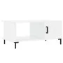 Mesa de centro madera contrachapada blanco brillo 90x50x40 cm by vidaXL, Coffee table - Ref: Foro24-829494, Price: 46,48 €, D...