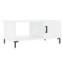 Weißer glänzender Couchtisch aus Sperrholz 90x50x40 cm von vidaXL, Couchtisch - Ref: Foro24-829494, Preis: 46,48 €, Rabatt: %