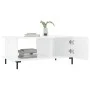 Mesa de centro madera contrachapada blanco brillo 90x50x40 cm by vidaXL, Coffee table - Ref: Foro24-829494, Price: 46,48 €, D...