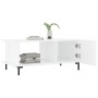 Weißer glänzender Couchtisch aus Sperrholz 90x50x40 cm von vidaXL, Couchtisch - Ref: Foro24-829494, Preis: 46,48 €, Rabatt: %