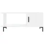 Mesa de centro madera contrachapada blanco brillo 90x50x40 cm by vidaXL, Coffee table - Ref: Foro24-829494, Price: 46,48 €, D...