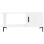 Weißer glänzender Couchtisch aus Sperrholz 90x50x40 cm von vidaXL, Couchtisch - Ref: Foro24-829494, Preis: 46,48 €, Rabatt: %