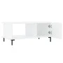 Mesa de centro madera contrachapada blanco brillo 90x50x40 cm by vidaXL, Coffee table - Ref: Foro24-829494, Price: 46,48 €, D...