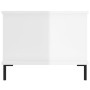 Weißer glänzender Couchtisch aus Sperrholz 90x50x40 cm von vidaXL, Couchtisch - Ref: Foro24-829494, Preis: 46,48 €, Rabatt: %