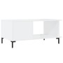 Weißer glänzender Couchtisch aus Sperrholz 90x50x40 cm von vidaXL, Couchtisch - Ref: Foro24-829494, Preis: 46,48 €, Rabatt: %