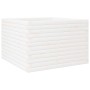 Jardinera madera maciza de pino blanco 70x70x46 cm