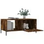 Couchtisch aus geräuchertem Eichensperrholz, 90 x 50 x 40 cm von vidaXL, Couchtisch - Ref: Foro24-829225, Preis: 51,40 €, Rab...