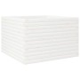 Jardinera madera maciza de pino blanco 70x70x46 cm