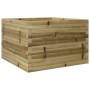 Jardinera de madera de pino impregnada 70x70x46 cm