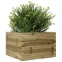 Jardinera de madera de pino impregnada 70x70x46 cm