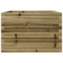 Jardinera de madera de pino impregnada 70x70x46 cm