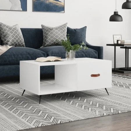 Couchtisch aus weißem Sperrholz, 90 x 50 x 40 cm von vidaXL, Couchtisch - Ref: Foro24-829180, Preis: 44,67 €, Rabatt: %