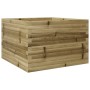 Jardinera de madera de pino impregnada 70x70x46 cm