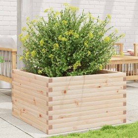 Jardinera de madera maciza de pino 80x80x46 cm en Maceteros y jardineras | Comprar online en Foro24