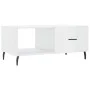 Couchtisch aus glänzend weißem Sperrholz, 90 x 50 x 40 cm von vidaXL, Couchtisch - Ref: Foro24-829230, Preis: 53,55 €, Rabatt: %