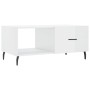 Couchtisch aus glänzend weißem Sperrholz, 90 x 50 x 40 cm von vidaXL, Couchtisch - Ref: Foro24-829230, Preis: 54,04 €, Rabatt: %