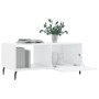Couchtisch aus glänzend weißem Sperrholz, 90 x 50 x 40 cm von vidaXL, Couchtisch - Ref: Foro24-829230, Preis: 54,04 €, Rabatt: %