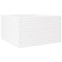 Jardinera de madera maciza de pino blanca 80x80x46 cm