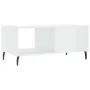Couchtisch aus glänzend weißem Sperrholz, 90 x 50 x 40 cm von vidaXL, Couchtisch - Ref: Foro24-829230, Preis: 53,55 €, Rabatt: %