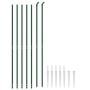 Cerca de alambre con pinchos de anclaje verde 2,2x10 m