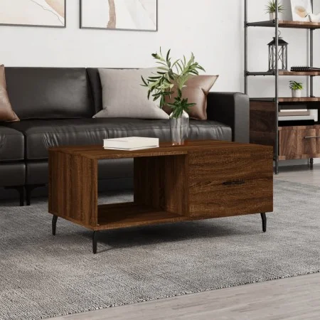Couchtisch aus braunem Eichensperrholz, 90 x 50 x 40 cm von vidaXL, Couchtisch - Ref: Foro24-829235, Preis: 45,11 €, Rabatt: %