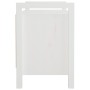 Flurbank aus massivem weißem Kiefernholz, 80 x 40 x 60 cm von vidaXL, Bänke für Hallen und Lager - Ref: Foro24-821780, Preis:...