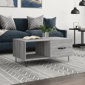 Sonoma gray plywood coffee table 90x50x40 cm by vidaXL, Coffee table - Ref: Foro24-829210, Price: 46,98 €, Discount: %