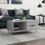 Mesa de centro madera contrachapada gris Sonoma 90x50x40 cm de vidaXL, Mesas de centro - Ref: Foro24-829210, Precio: 47,47 €,...