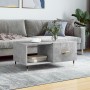 Betongrauer Couchtisch aus Sperrholz, 90 x 50 x 40 cm von vidaXL, Couchtisch - Ref: Foro24-829192, Preis: 60,44 €, Rabatt: %