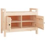 Flurbank aus massivem Kiefernholz, 80 x 40 x 60 cm von vidaXL, Bänke für Hallen und Lager - Ref: Foro24-821779, Preis: 82,58 ...