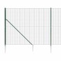 Cerca de alambre con pinchos de anclaje verde 1,6x25 m