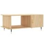 Sonoma oak plywood coffee table 90x50x40 cm by vidaXL, Coffee table - Ref: Foro24-829471, Price: 43,23 €, Discount: %