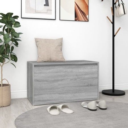 Bank Flur graues Sonoma Sperrholz 80x40x45 cm von vidaXL, Bänke für Hallen und Lager - Ref: Foro24-816048, Preis: 62,23 €, Ra...