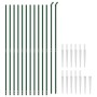 Cerca de alambre con pinchos de anclaje verde 1,8x25 m