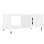 Mesa de centro madera contrachapada blanco brillo 90x50x40 cm de vidaXL, Mesas de centro - Ref: Foro24-829486, Precio: 61,90 ...