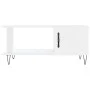 Mesa de centro madera contrachapada blanco brillo 90x50x40 cm de vidaXL, Mesas de centro - Ref: Foro24-829486, Precio: 61,21 ...